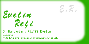 evelin refi business card